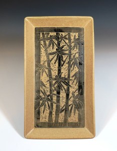 Black Bamboo Tray